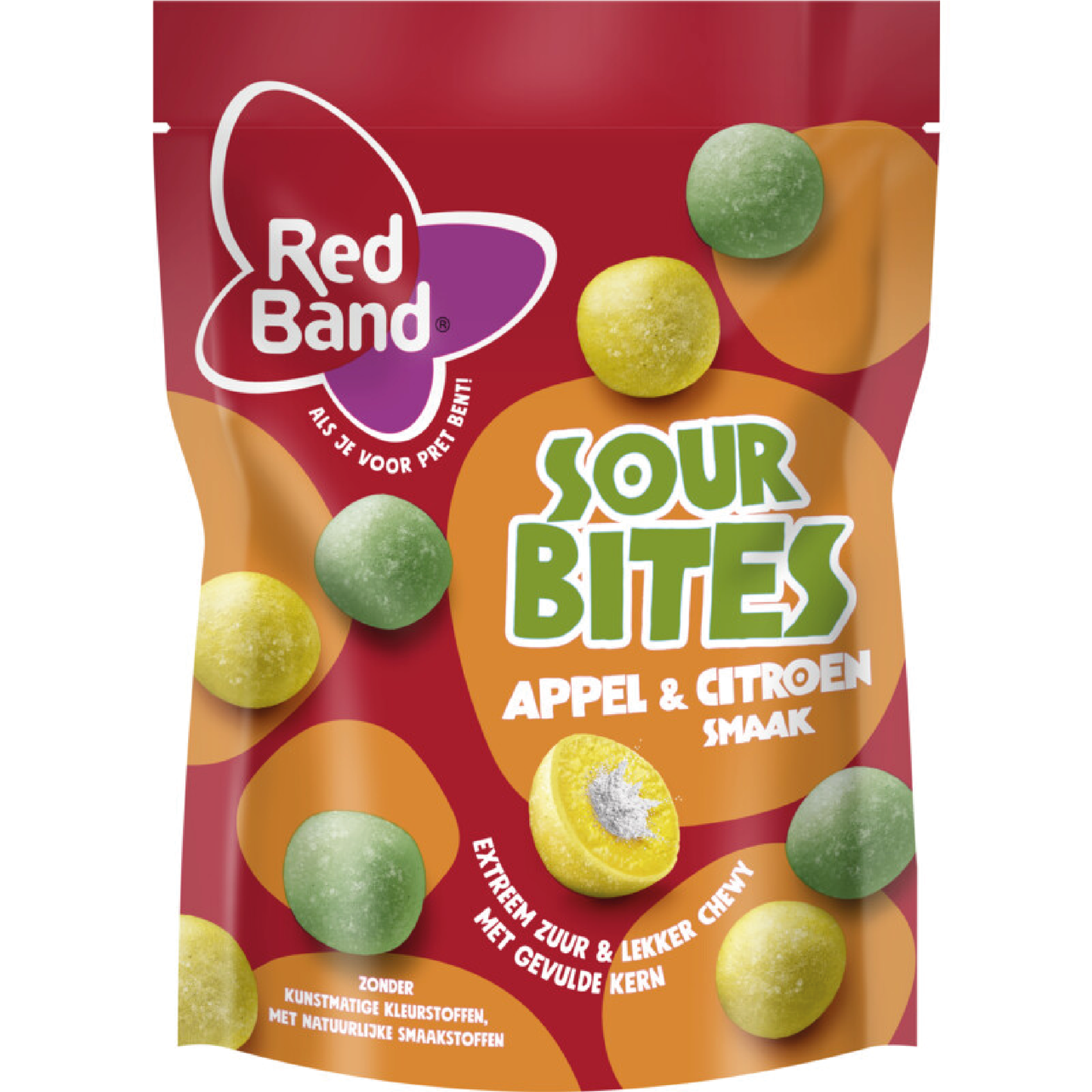 Red Band Sour Bites Appel & Citroen 145g