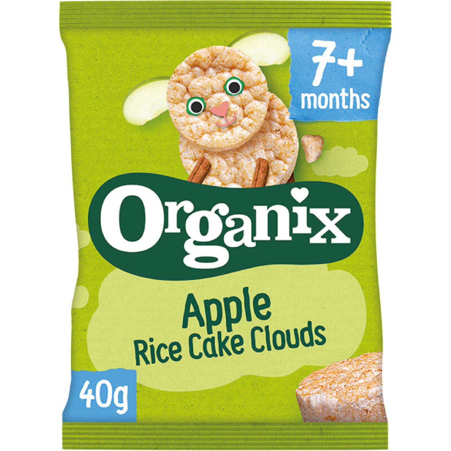 Organix Apple Rice Cake Clouds 7m+