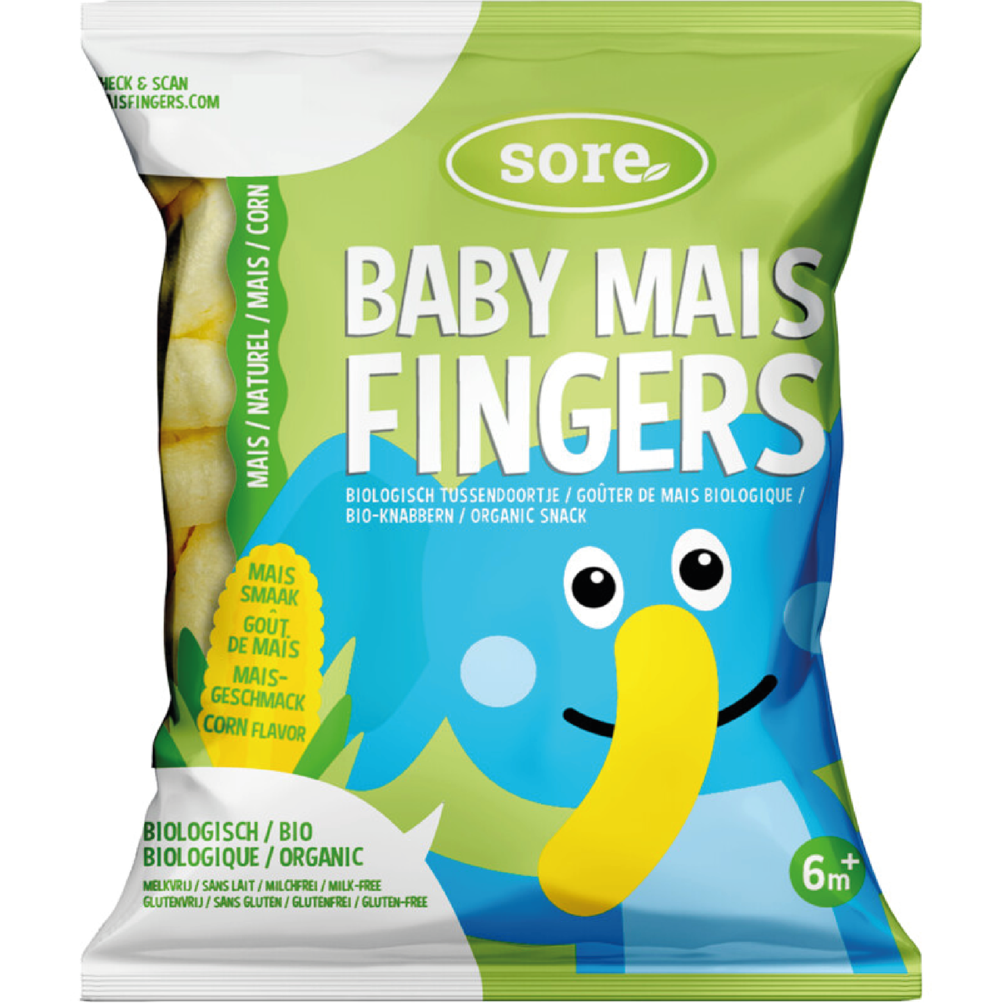 Sore Baby Maisfingers Naturel 6m+