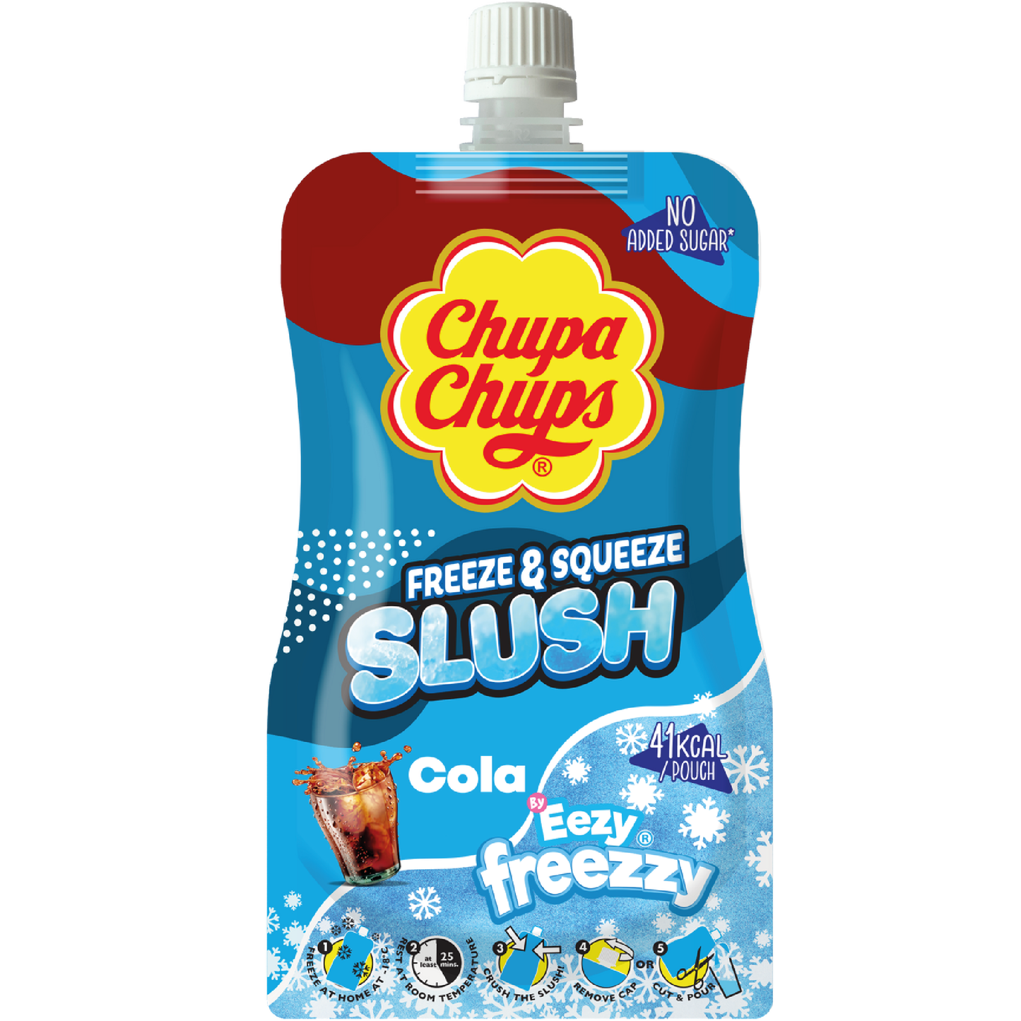 Chupa Chups Cola Slush Pouches 250ml