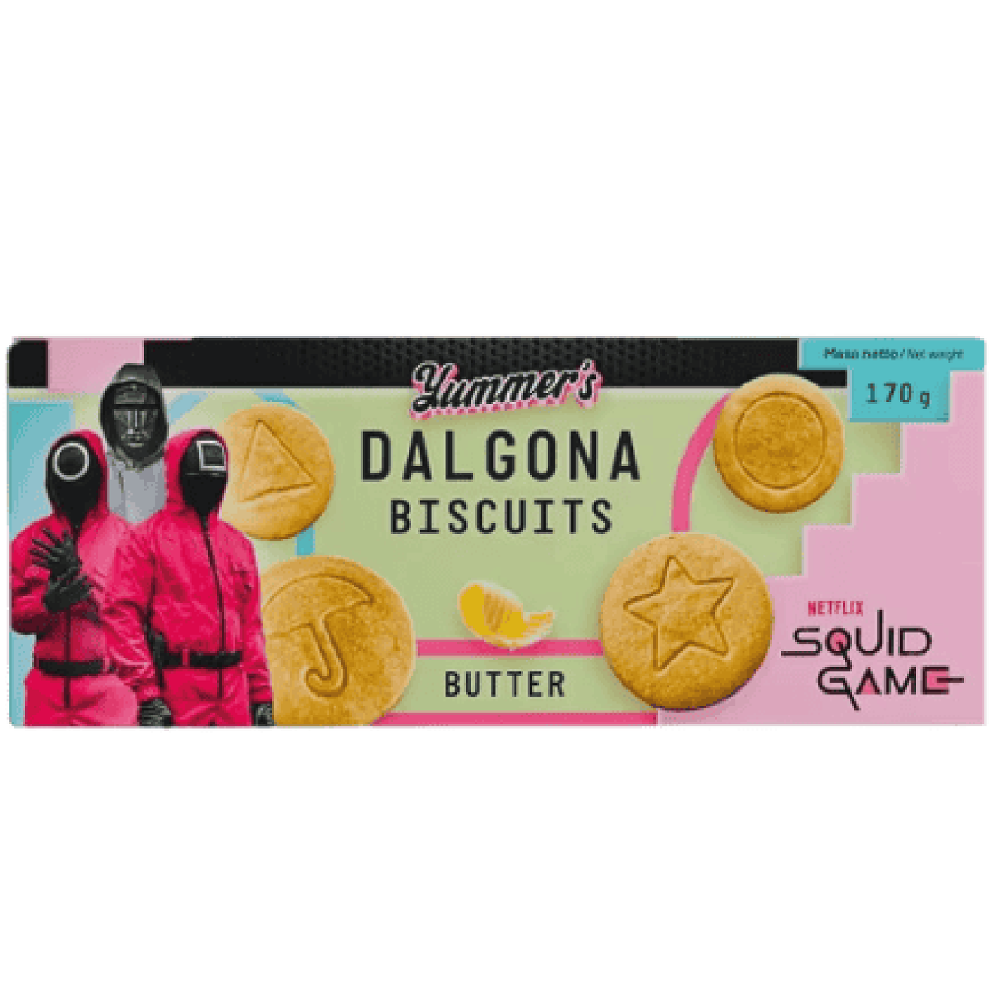 Cooki Yummers Squid Game Butter Dalgona Biscuits 140g