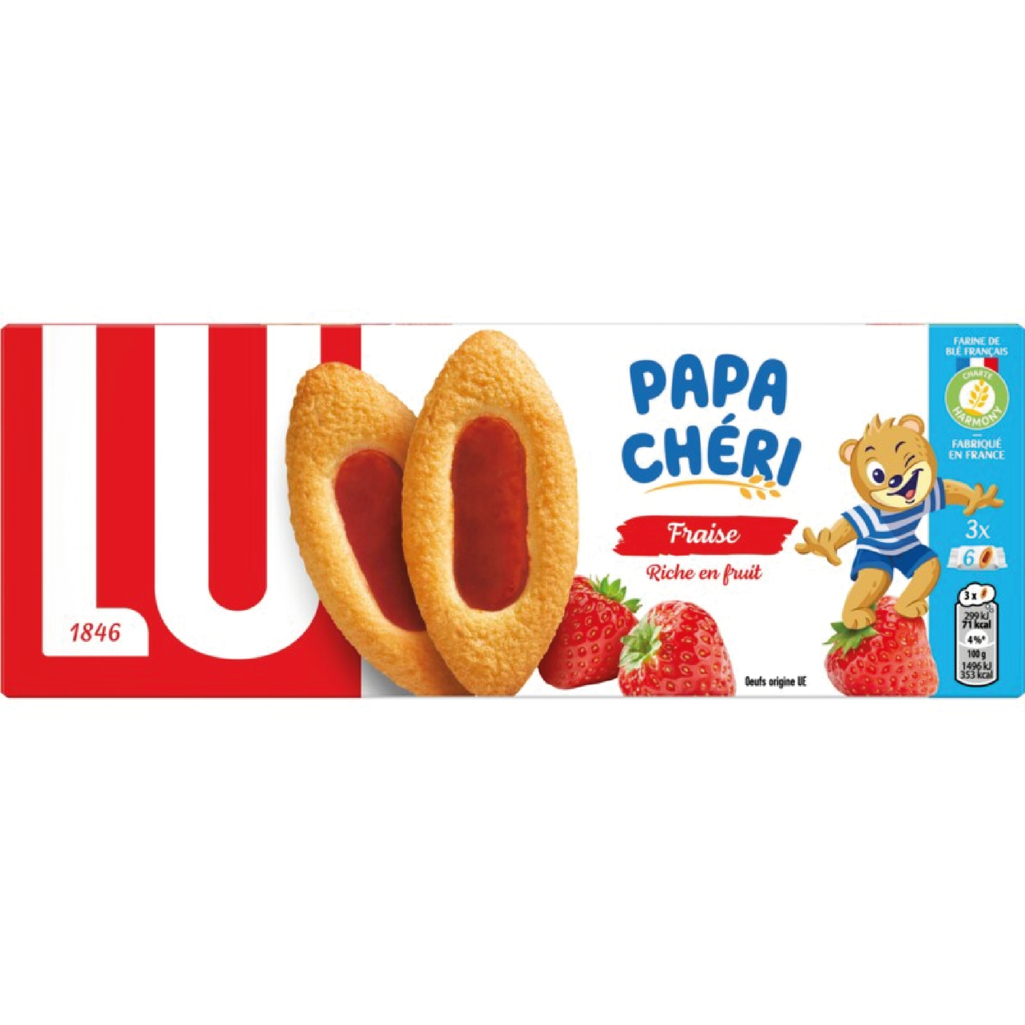 LU Barquette Aardbei 120g
