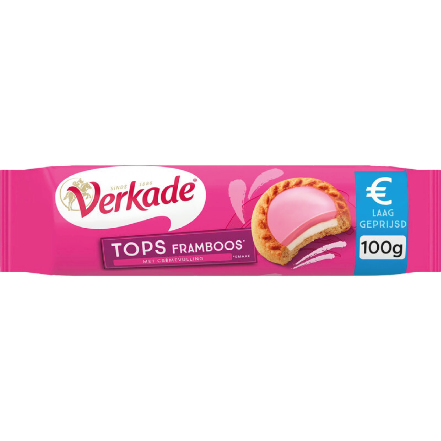 Verkade Tops Framboos 100g
