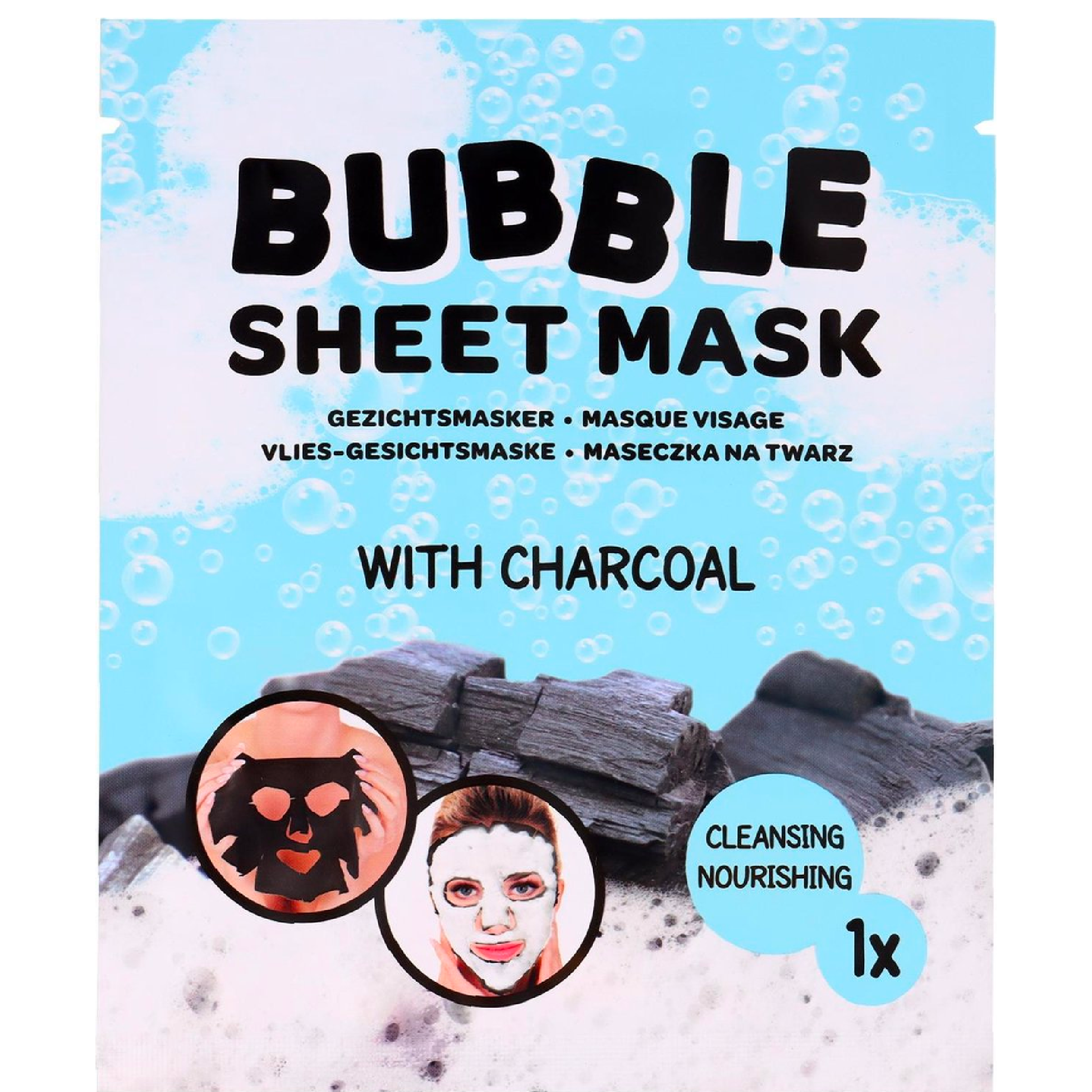 Bubble Sheet Mask Houtskool - Snack-It