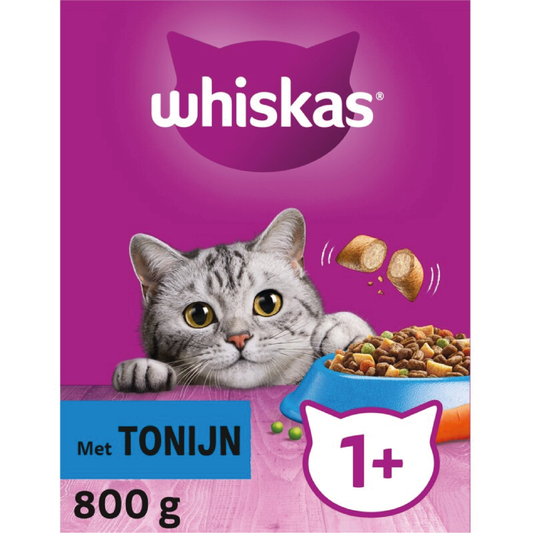 Whiskas 1+ Brokken Tonijn 800g