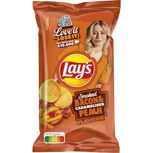 Lay's Smoked Bacon & Caramelised Peach 185g