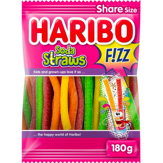 Haribo Soda Straws Fizz 180g