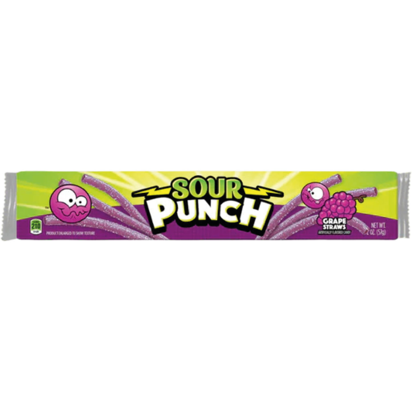 Sour Punch Grape Straws 57g