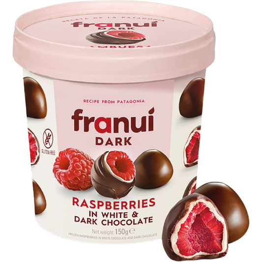 Franui Raspberries White & Dark Chocolate 150g