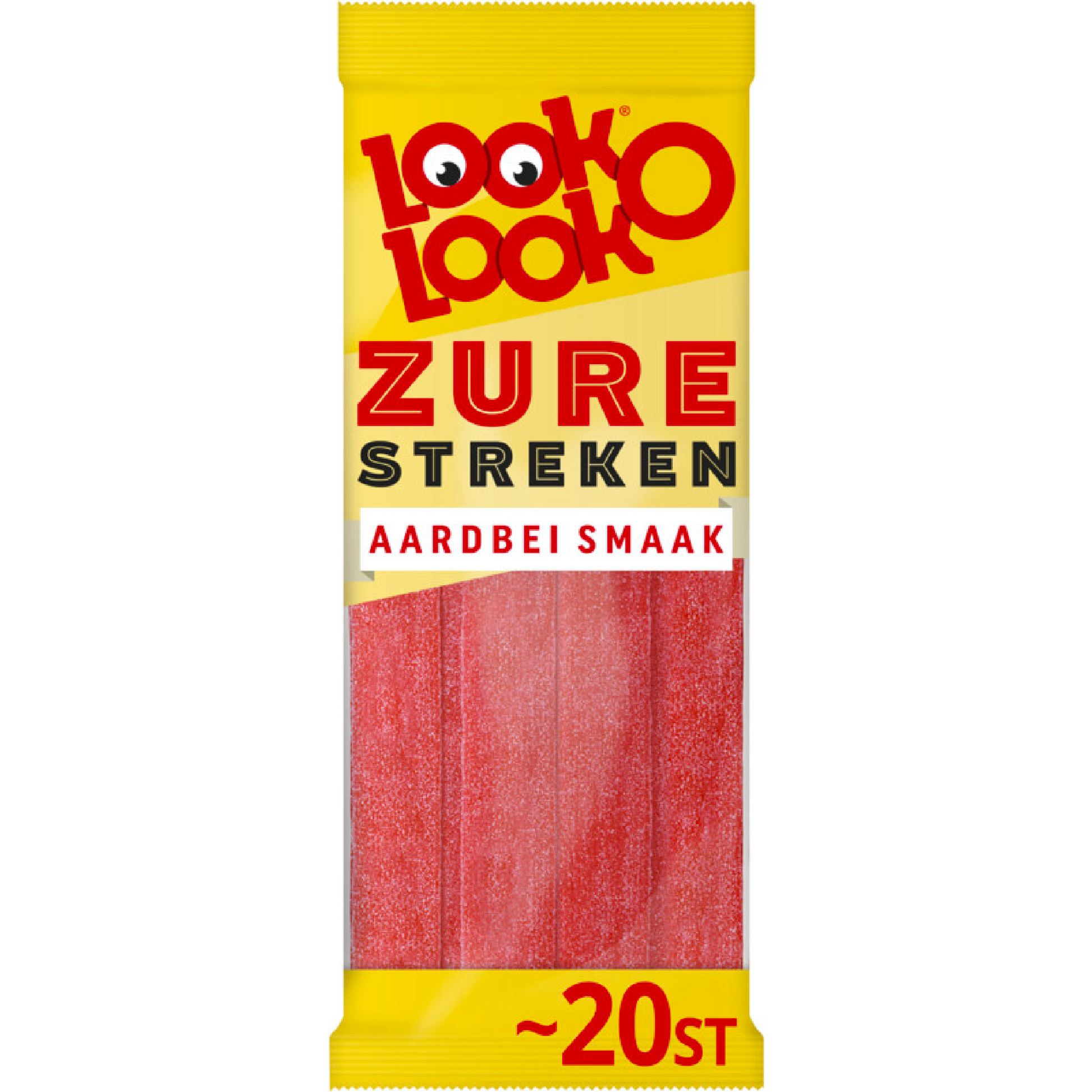 Look-O-Look Zure Matten Aardbei 125 g - Snack-It