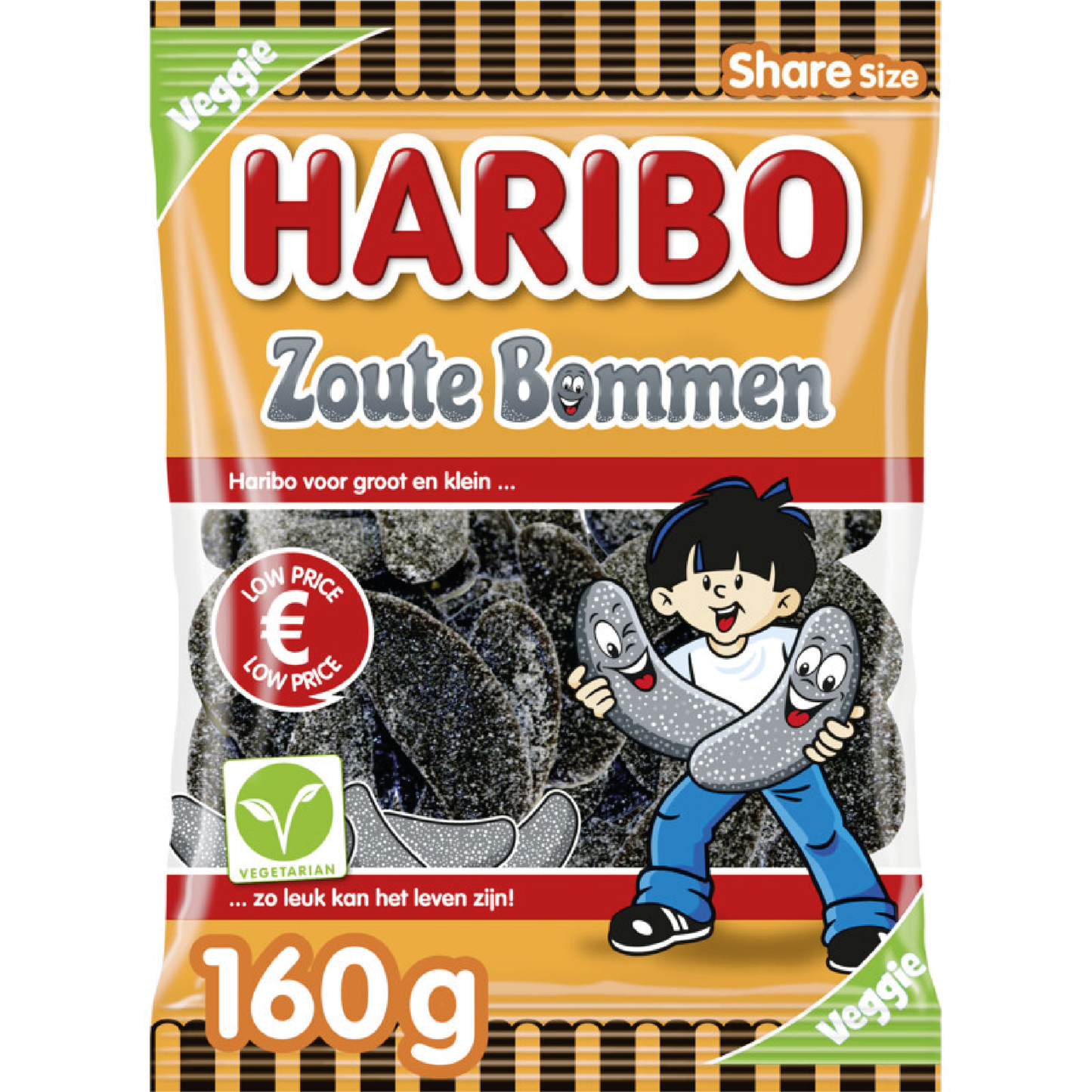 Haribo Zoute Bommen 160g