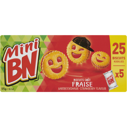 BN Mini Biscuits Aardbei 175g