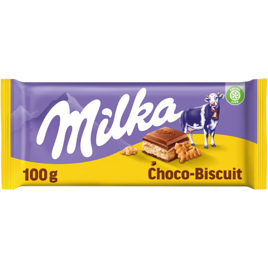 Milka Chocoladereep Choco Biscuit 100g