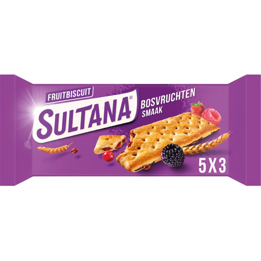 Sultana Fruitbiscuit Bosvruchten 218g