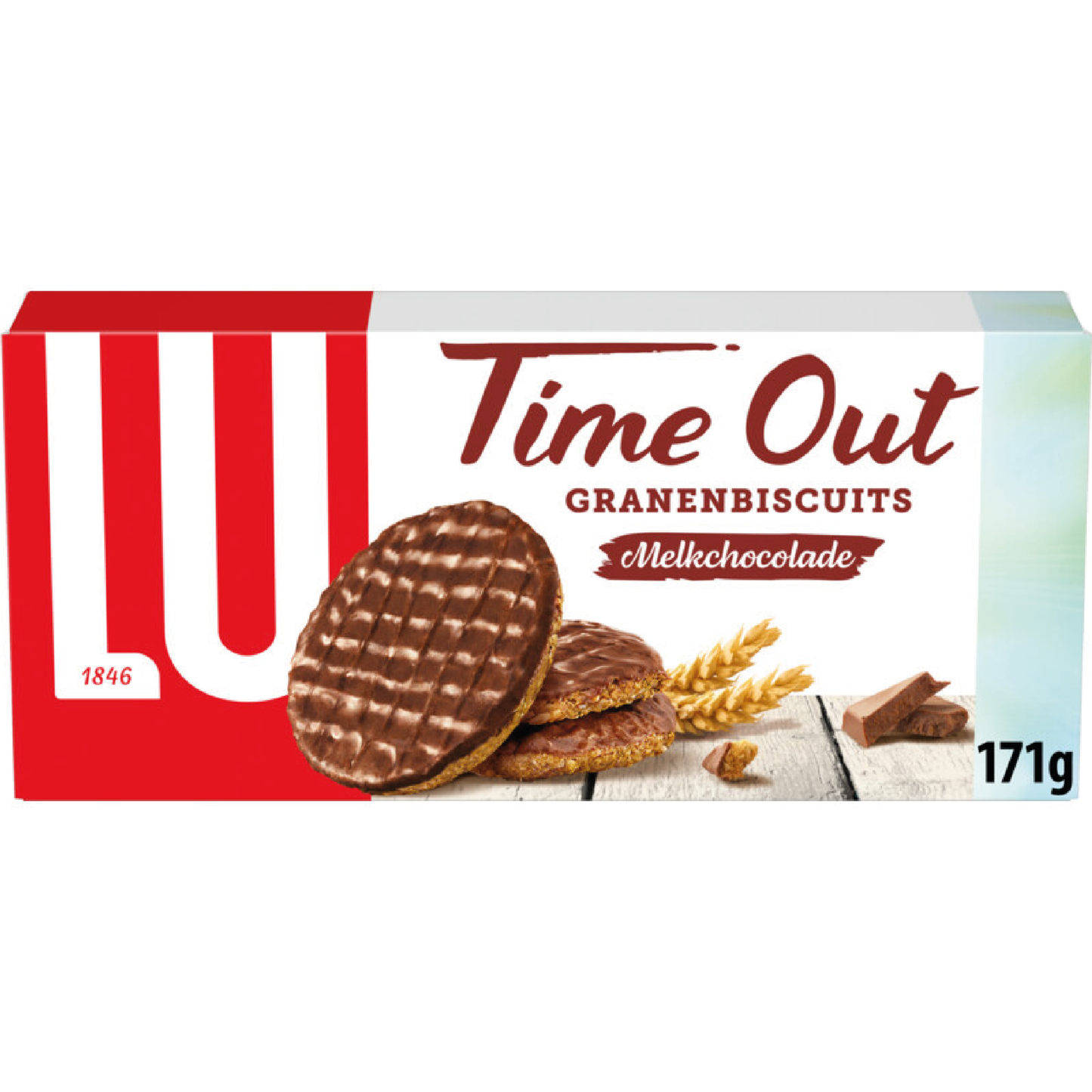 LU Time Out Granenbiscuits Melkchocolade 171g