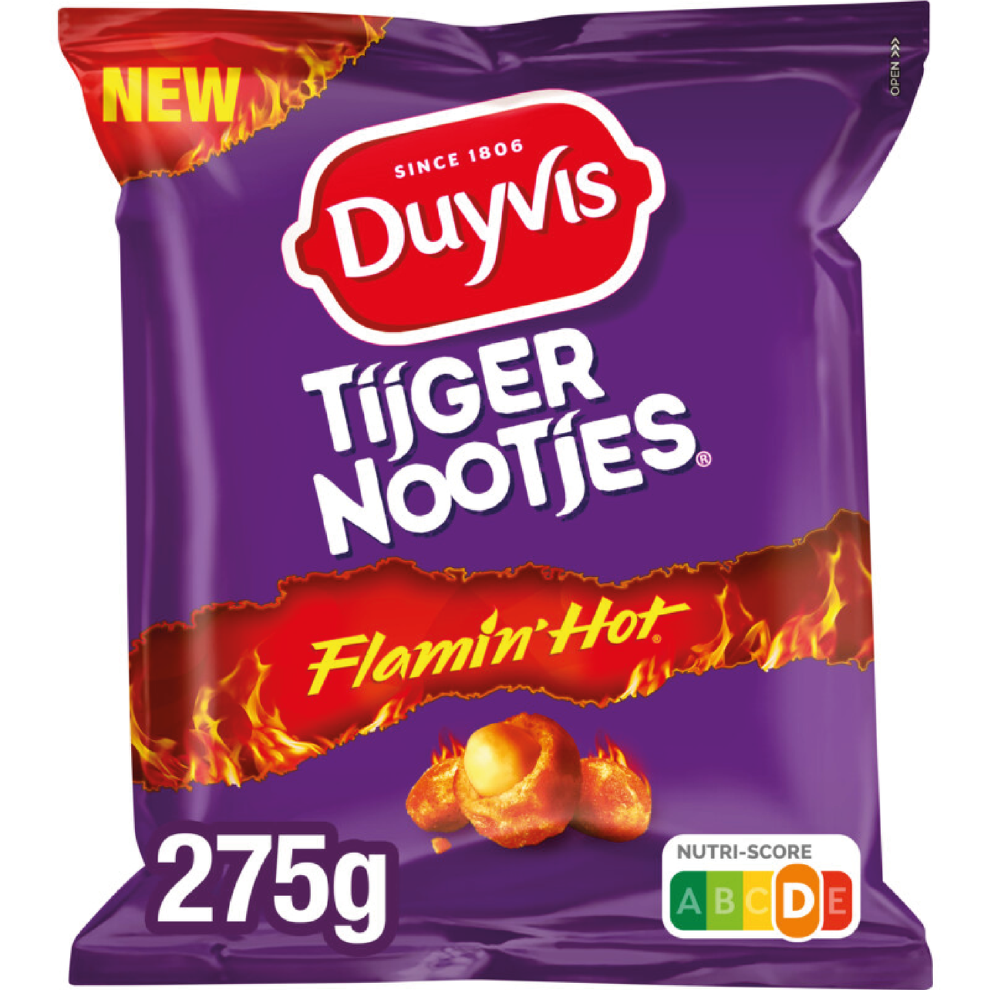 Duyvis Tijgernootjes Flamin Hot 275g