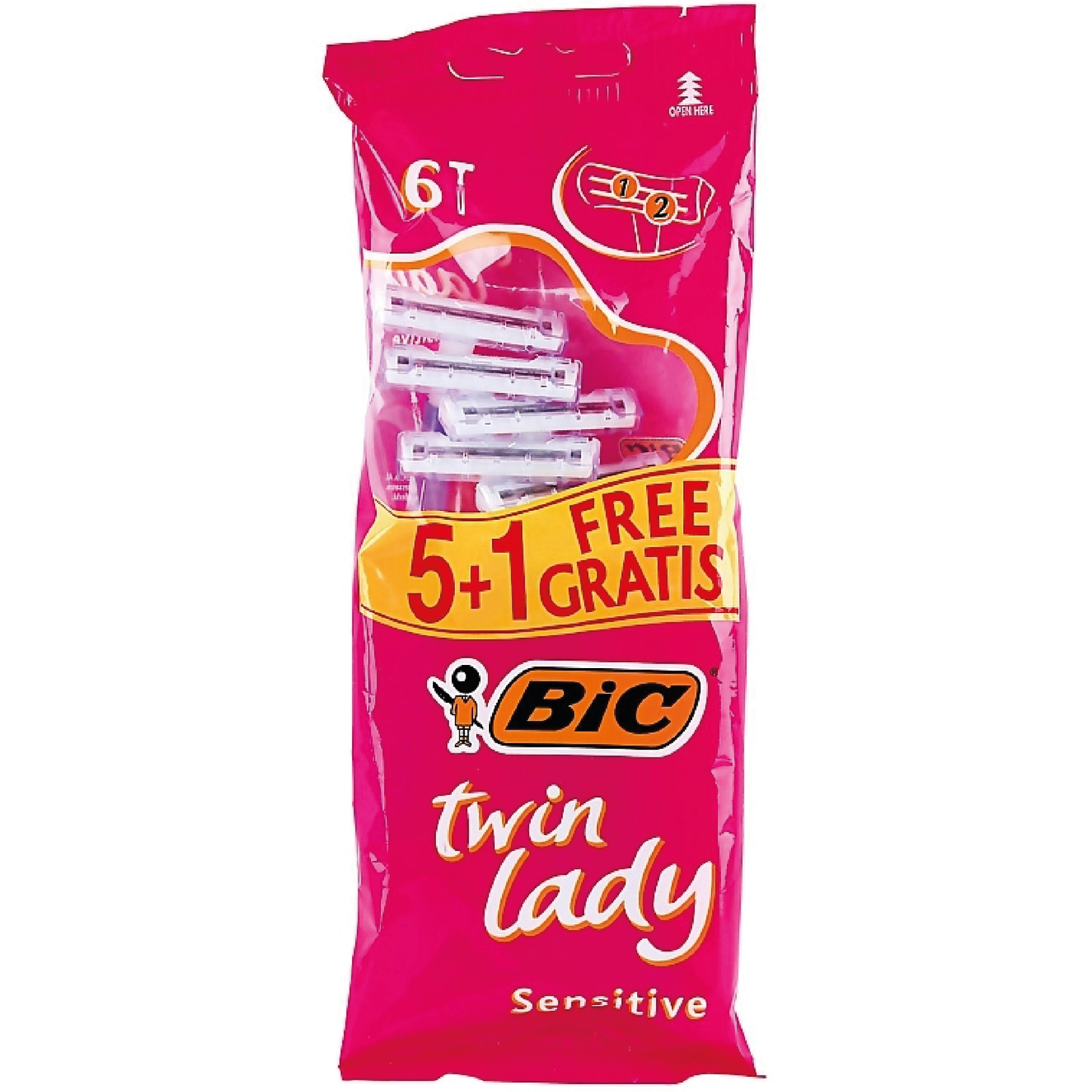 BIC Twin Lady Scheermesjes Sensitive 6st